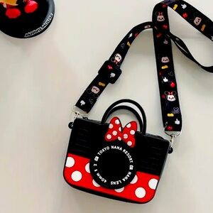 Cute Black and Red Camera Bag